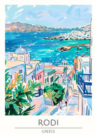 Rodi Coastal View with Sandy Beaches Art Print 3