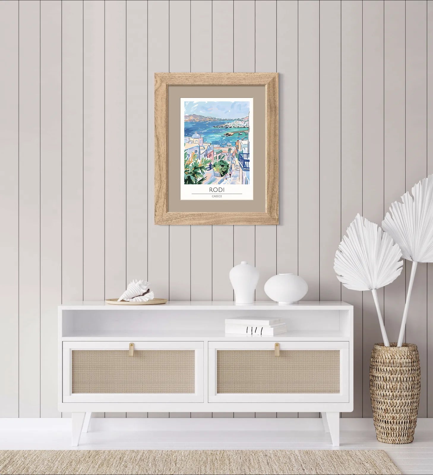 Rodi Coastal View with Sandy Beaches Art Print 2