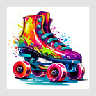 Designer Paint Splash Roller skates Art Print 1