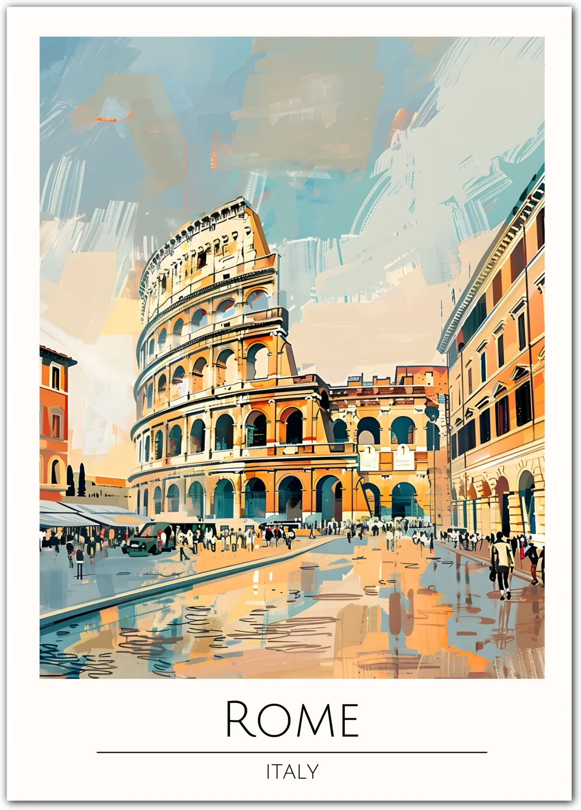 Rome Italy Art Print – Iconic Colosseum