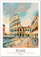 Rome Italy Art Print – Iconic Colosseum