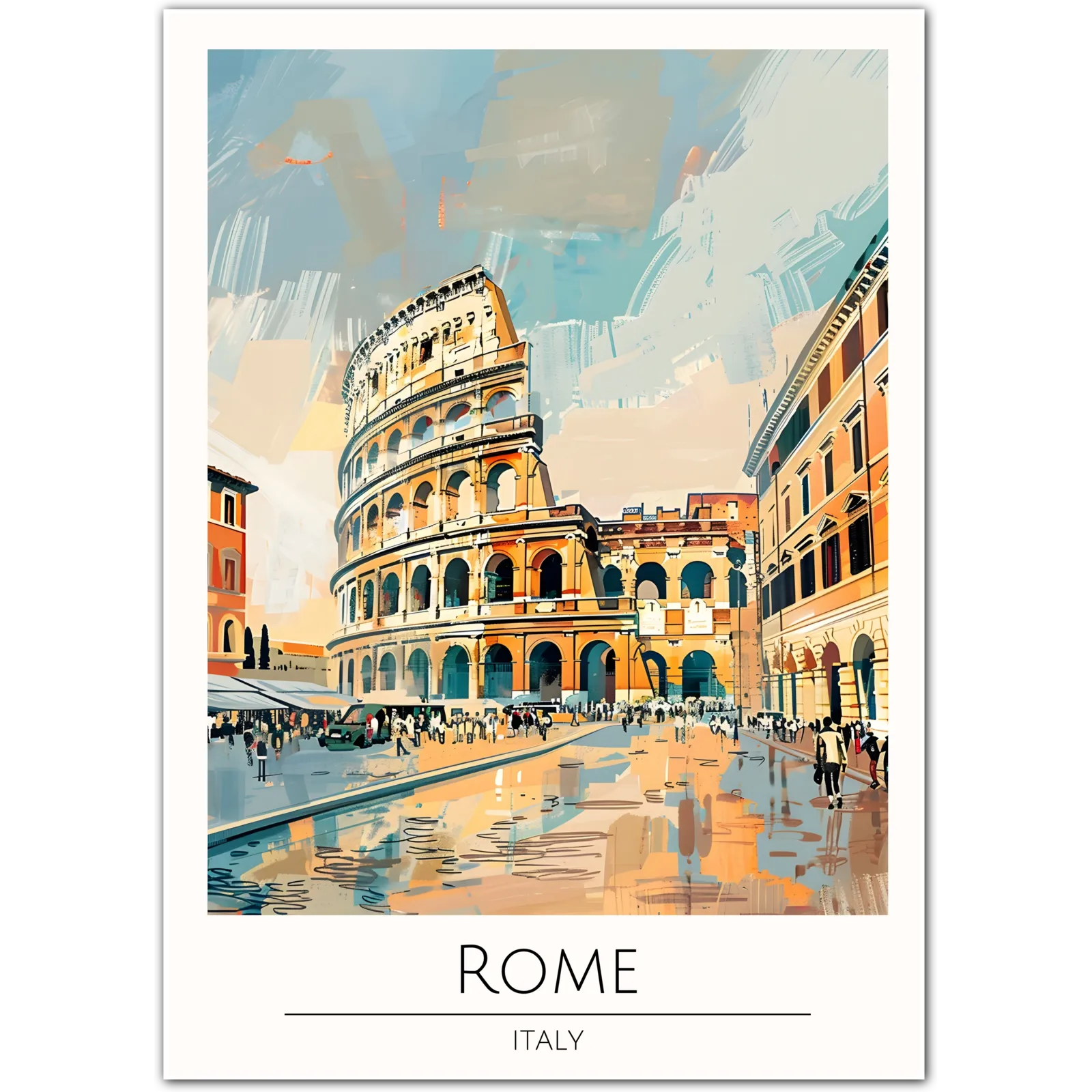 Rome Italy Art Print – Iconic Colosseum