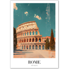 The Majestic Colosseum: Iconic Roman Landmark Art Print