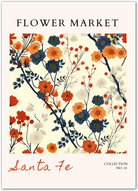 Santa Fe Desert Bloom – Bold Vintage Floral Art Print