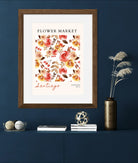 Santiago Sunset – Warm Watercolour Floral Art Print