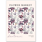 Santorini Sunset Leaves – Mid-Century Floral Abstract
