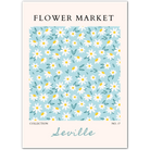 Seville Sunshine – Daisy Floral Art in Aqua