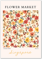 Tropical Bloom Burst – Singapore Botanical Wall Art