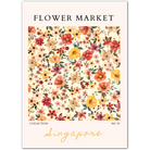 Tropical Bloom Burst – Singapore Botanical Wall Art
