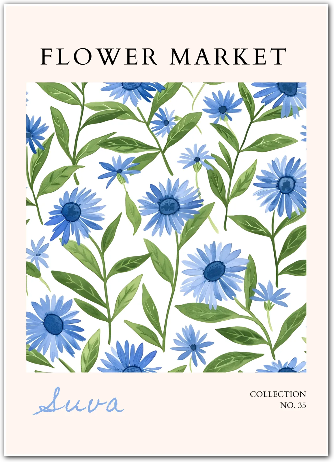 Pacific Blues – Suva Island Floral Print