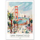 San Francisco USA Art Print – Golden Gate Bridge