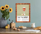 Sangria Art Print – Two-Tone Green & Fern Cocktail Design 2