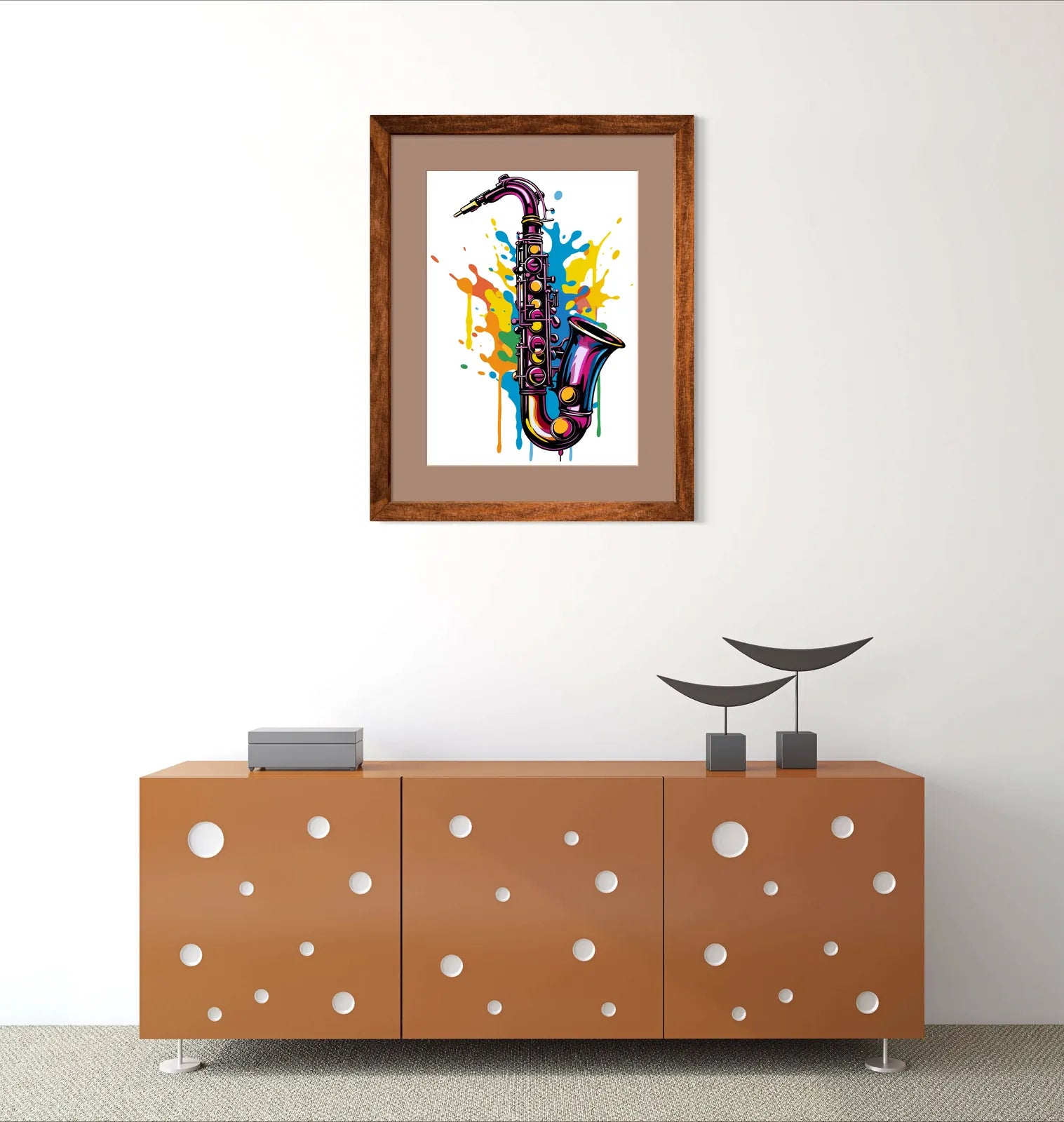 Sax Colour Splash Pop Art Print 2