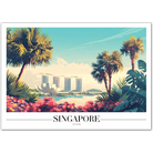 Singapore City Art Print with Marina Bay Sands