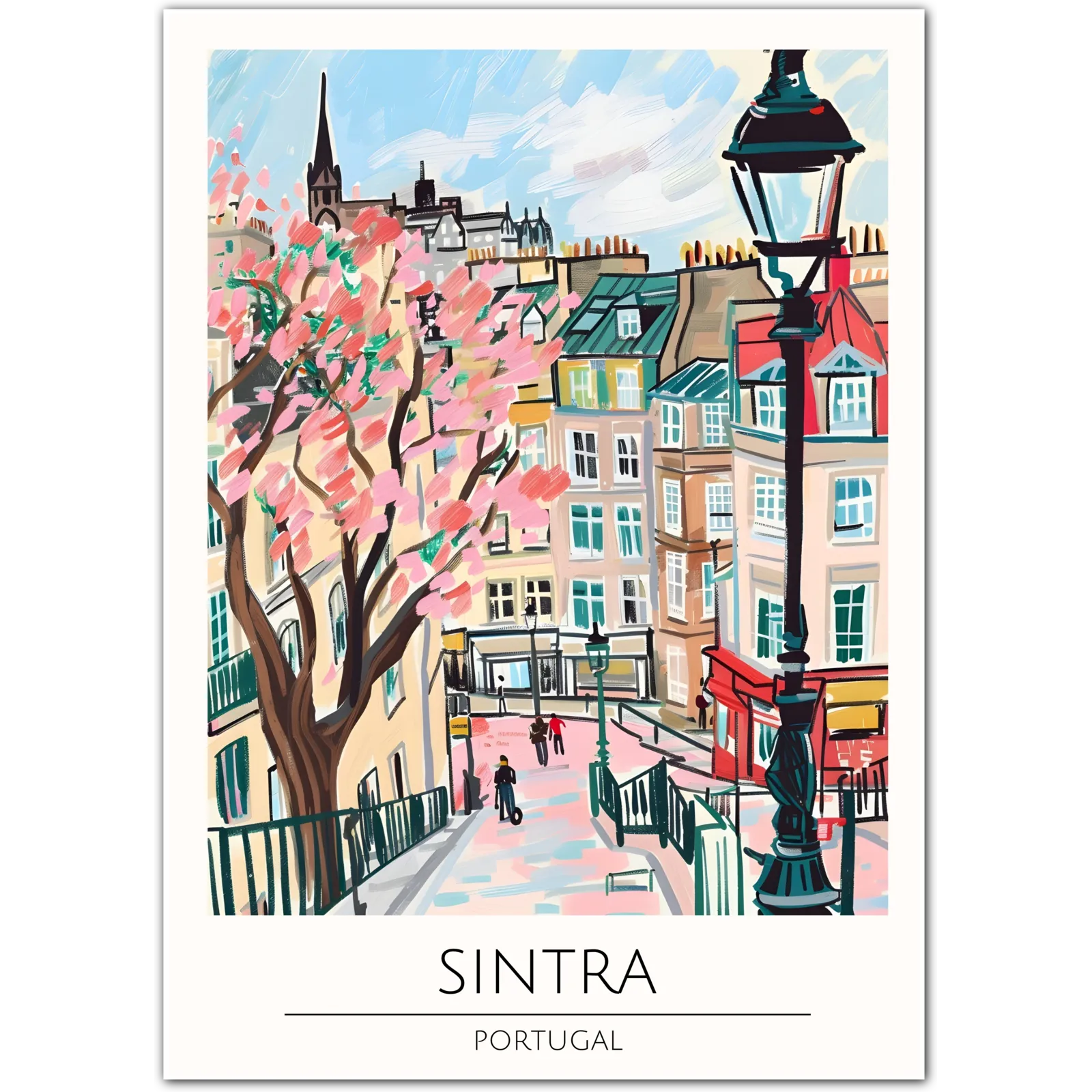 Sintra Portugal Art Print – Charming Streets