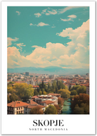 Skopje City Views: Modern Macedonia Art Print