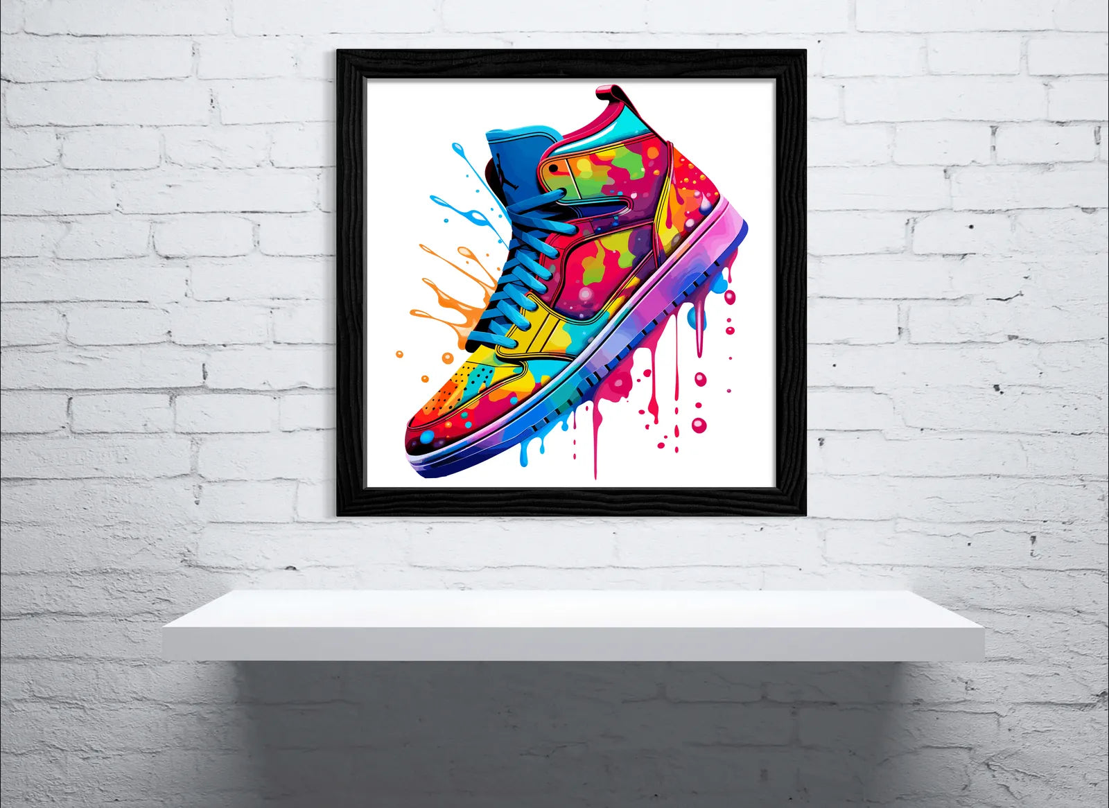 Paint Explosion Basketball Trainer Digital Art Print 2