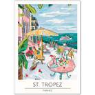 St. Tropez Art Print – Coastal French Charm and Sunny Mediterranean Vibes