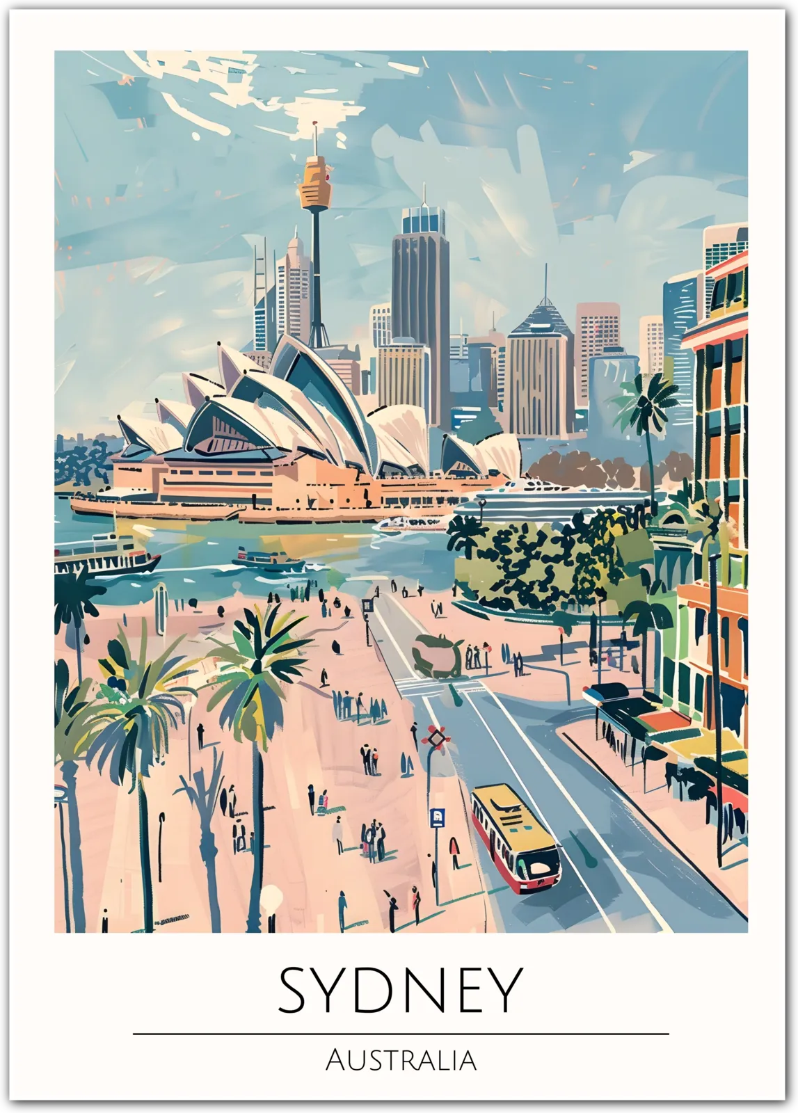 Sydney Art Print – Iconic Australian Skyline and Harbour Views