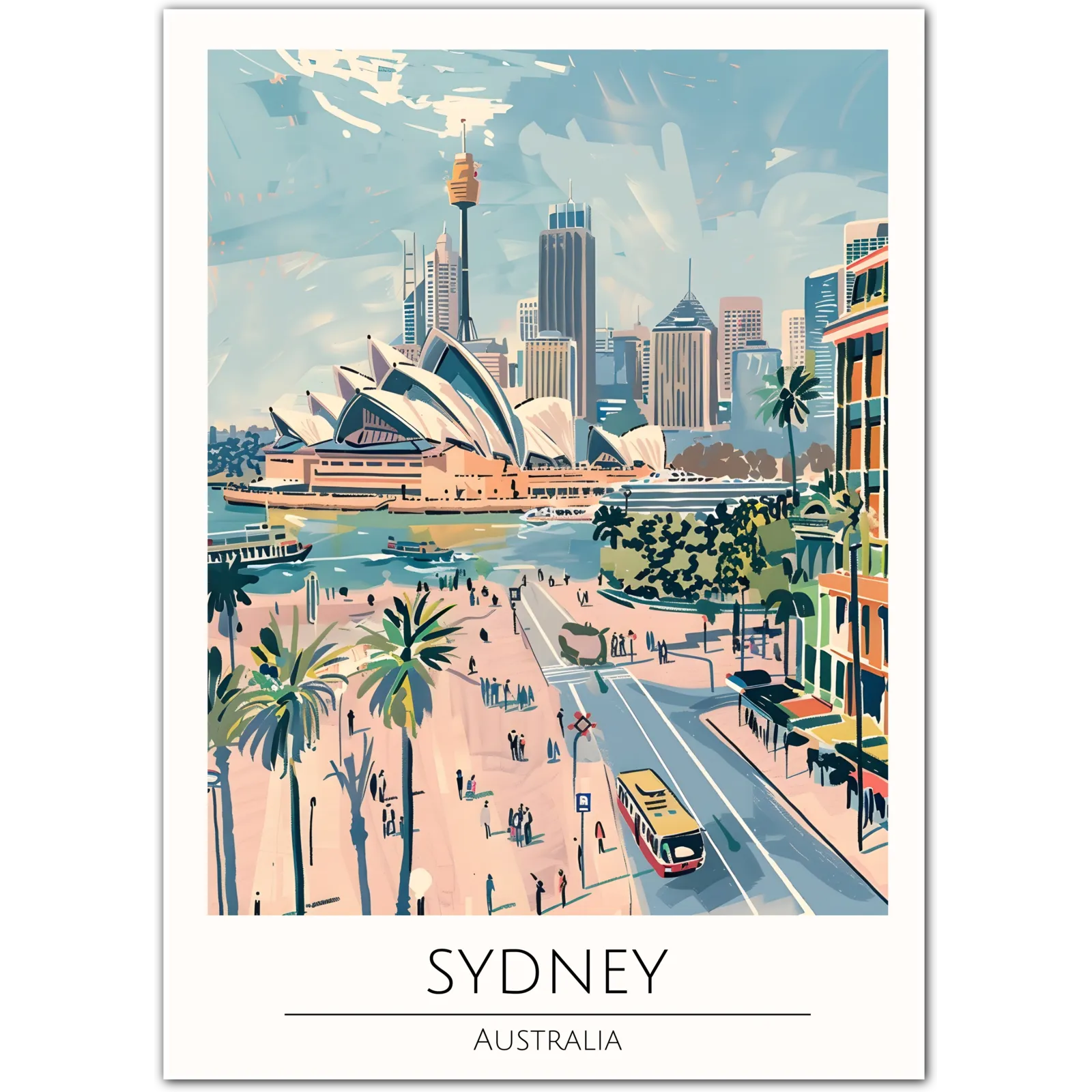 Sydney Art Print – Iconic Australian Skyline and Harbour Views