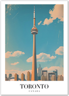 Toronto’s Iconic CN Tower: Canadian Cityscape Art Print