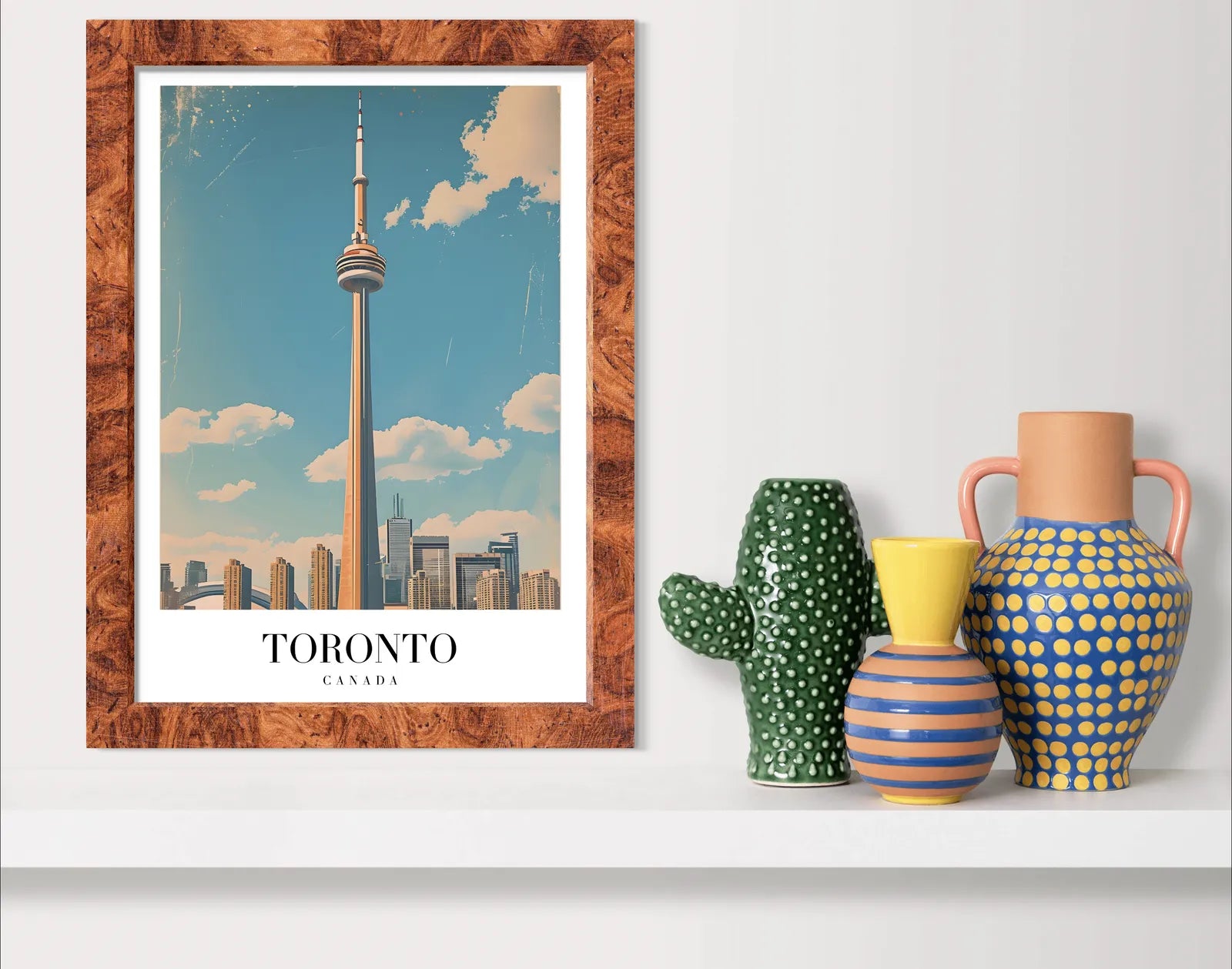 Toronto’s Iconic CN Tower: Canadian Cityscape Art Print