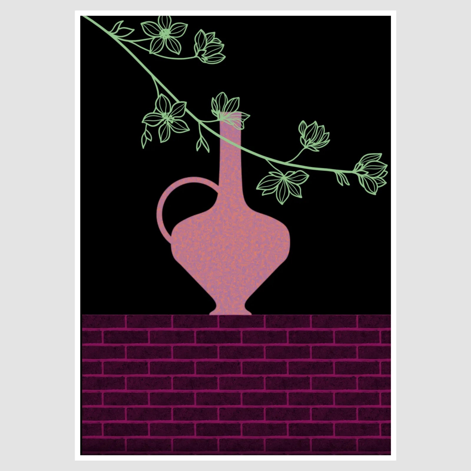 Contemporary Vase Artwork Art Print