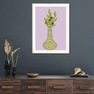 Swirl Design Modern Vase Wall Art Print