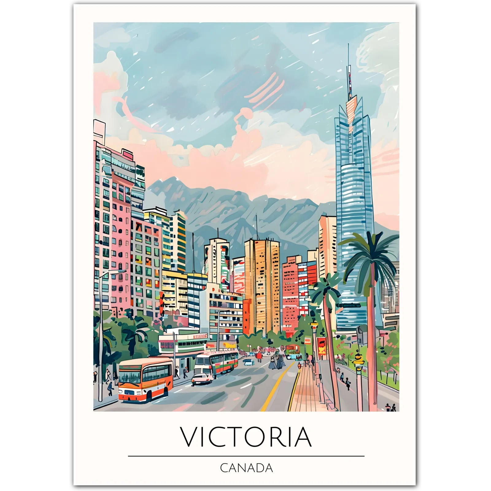 Victoria Art Print – Beautiful Canadian City and Natural Surroundings