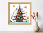 Magical Whimsical Christmas Tree Art Print 2