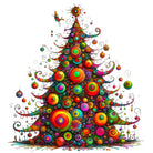 Mystical Fantasy Christmas Tree Art Print 3